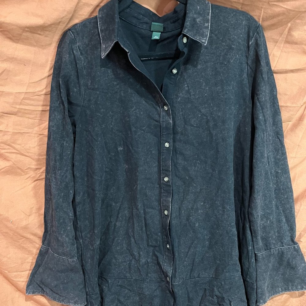 Wild Fable Acid Wash Denim Mini Dress